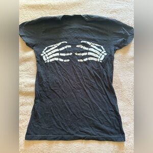 Misfits Black Skeleton Hands Short Sleeve Tee